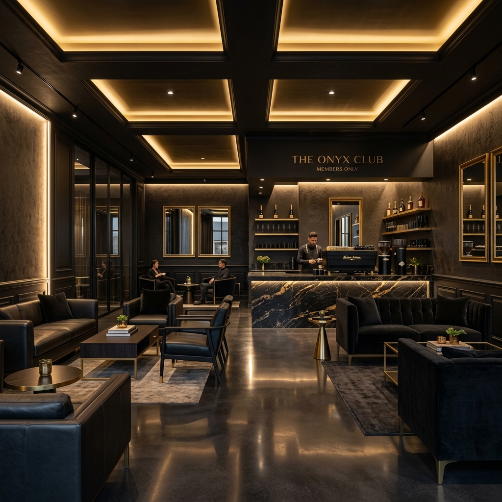 Ruang Lounge Mewah Aura Espresso